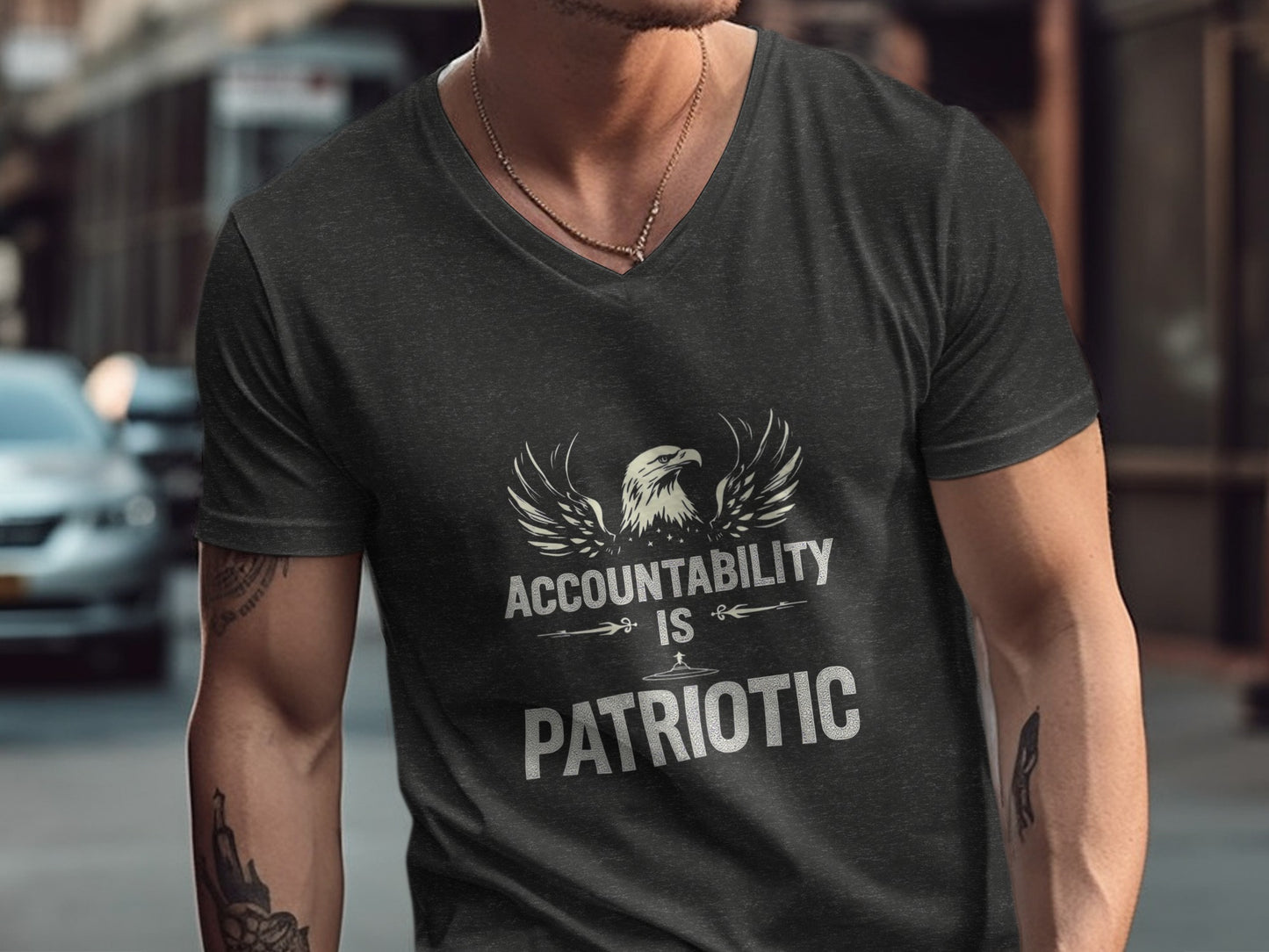 Accountability Is Patriotic Graphic Tee Shirt product type