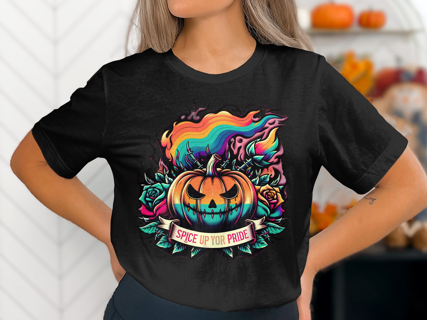 Spice Up Your Pride Halloween Pumpkin Shirt product type