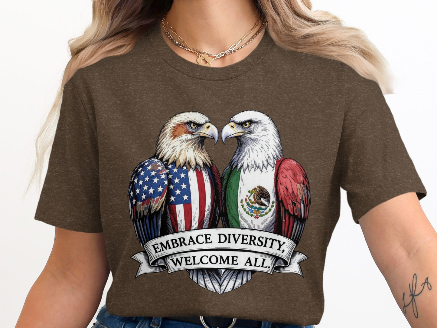 Embrace Diversity Welcome All Graphic T-Shirt product type