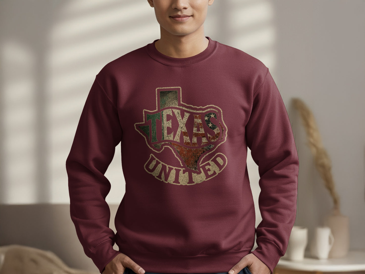 Texas United Graphic Texas Map Print Pullover product