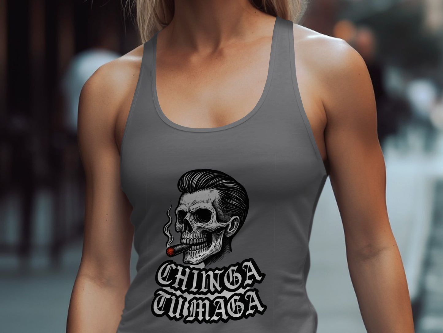 Chinga Tu Maga Graphic Tank Top Stylish Summer product type