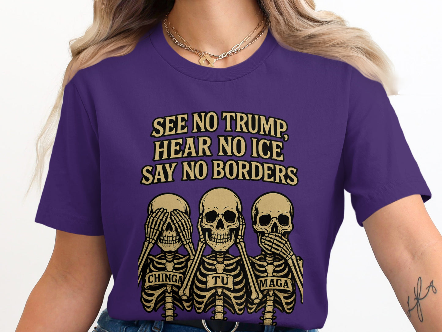 See No Trump Hear No Ice Say No Borders product type