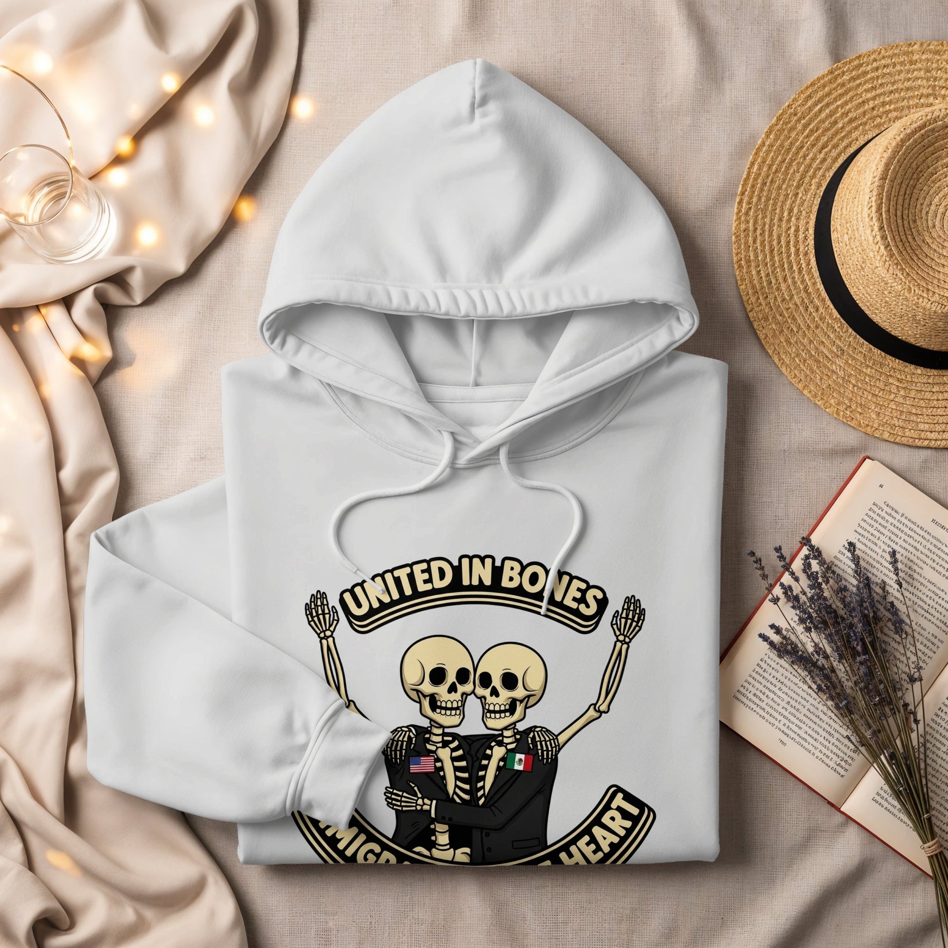 United in Bones Skeletons Hugging Hoodie product type