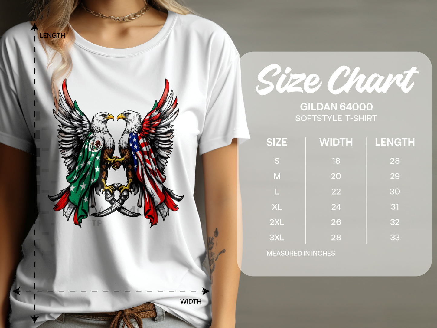 Patriotic Eagle Graphic Print Softstyle T-shirt product