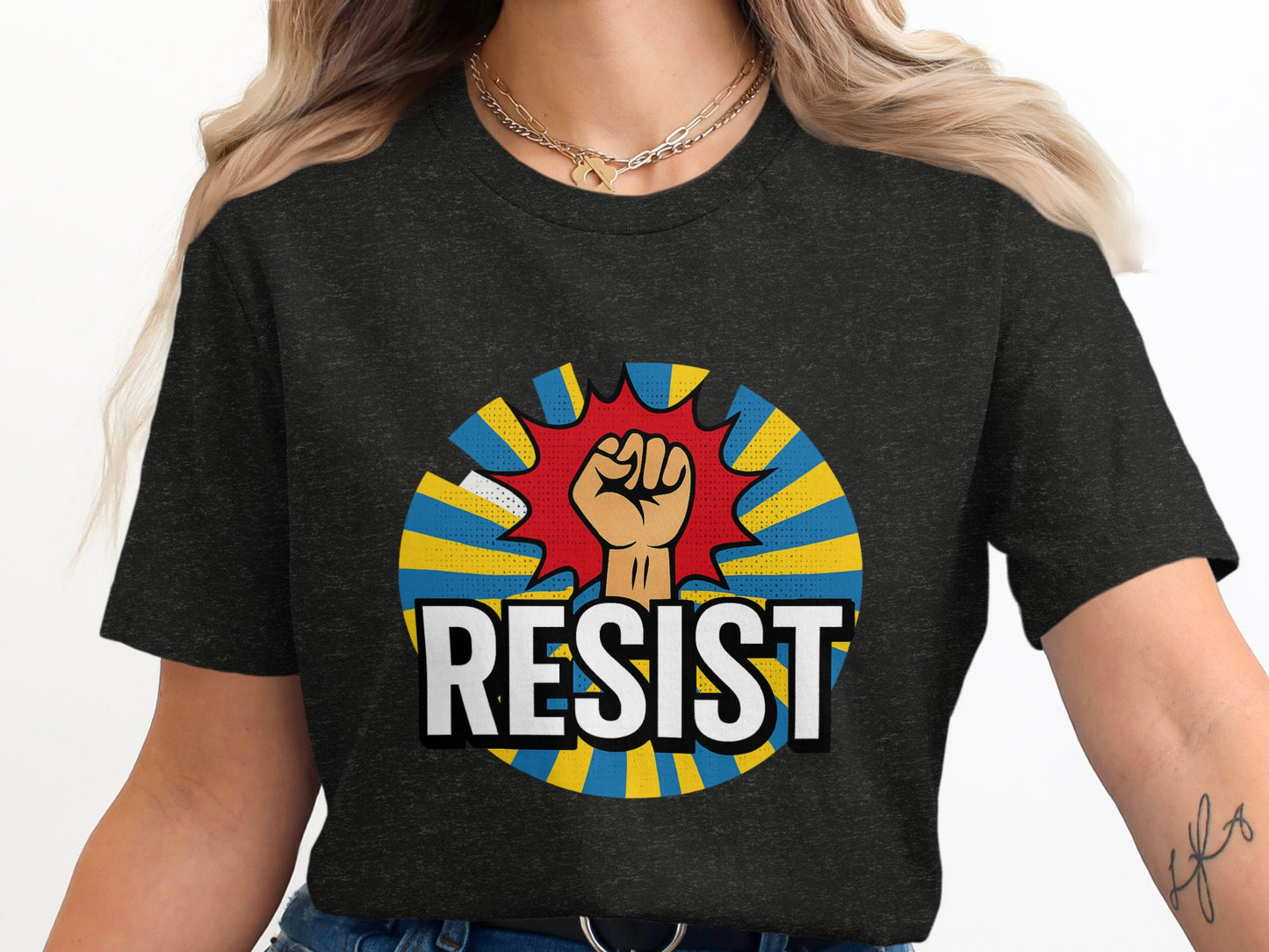 Retro Resist Graphic Tee Statement Shirt product