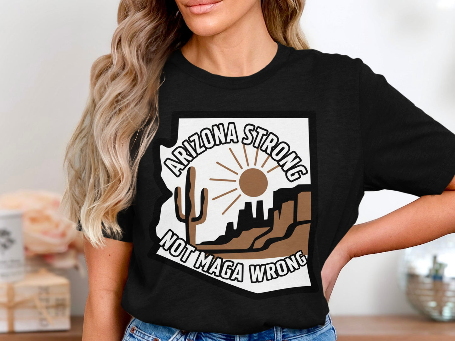 Arizona Strong Not Maga Wrong Graphic T-shirt product type
