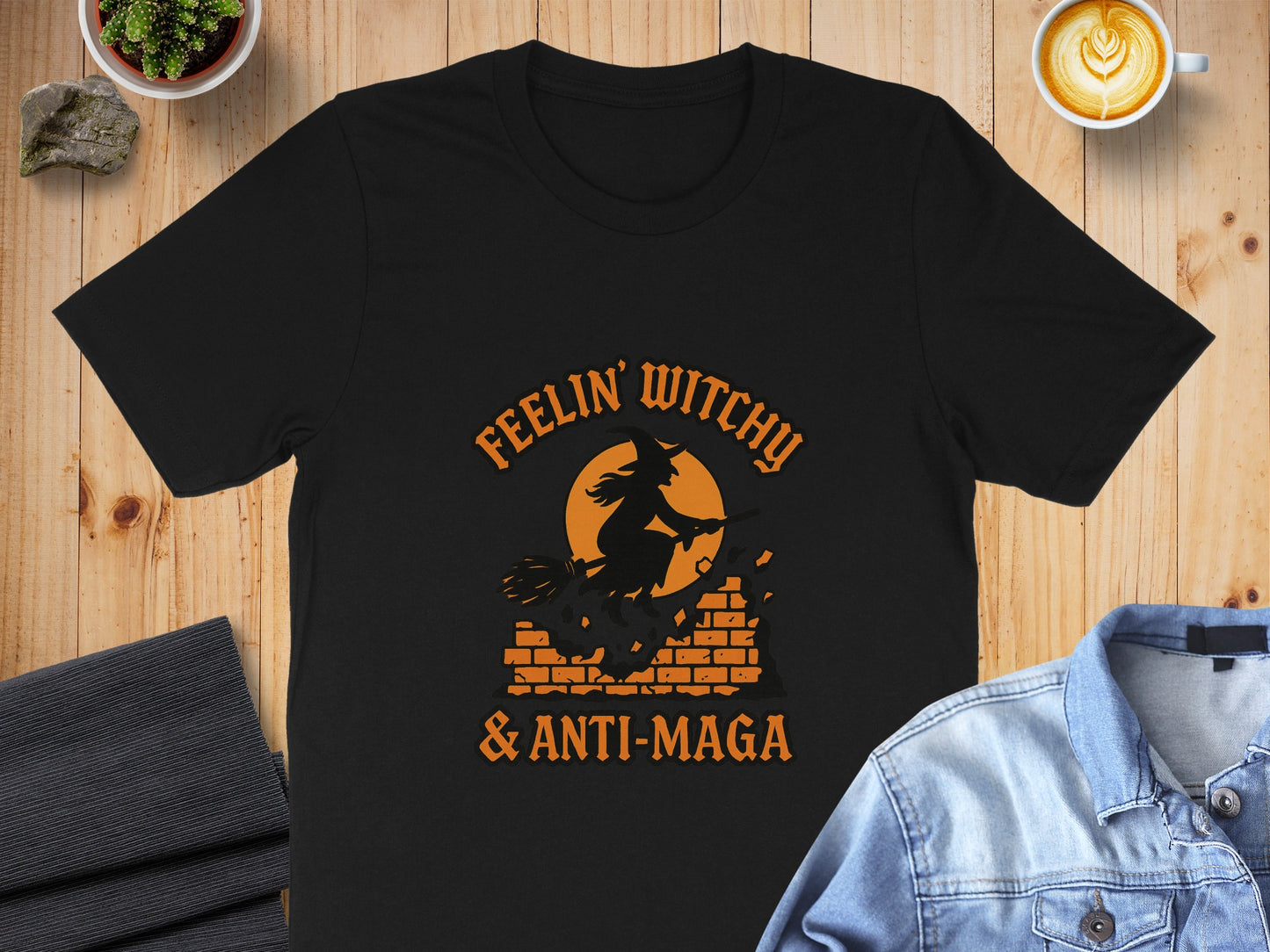 Feelin' Witchy and Anti-Maga Halloween T-Shirt product