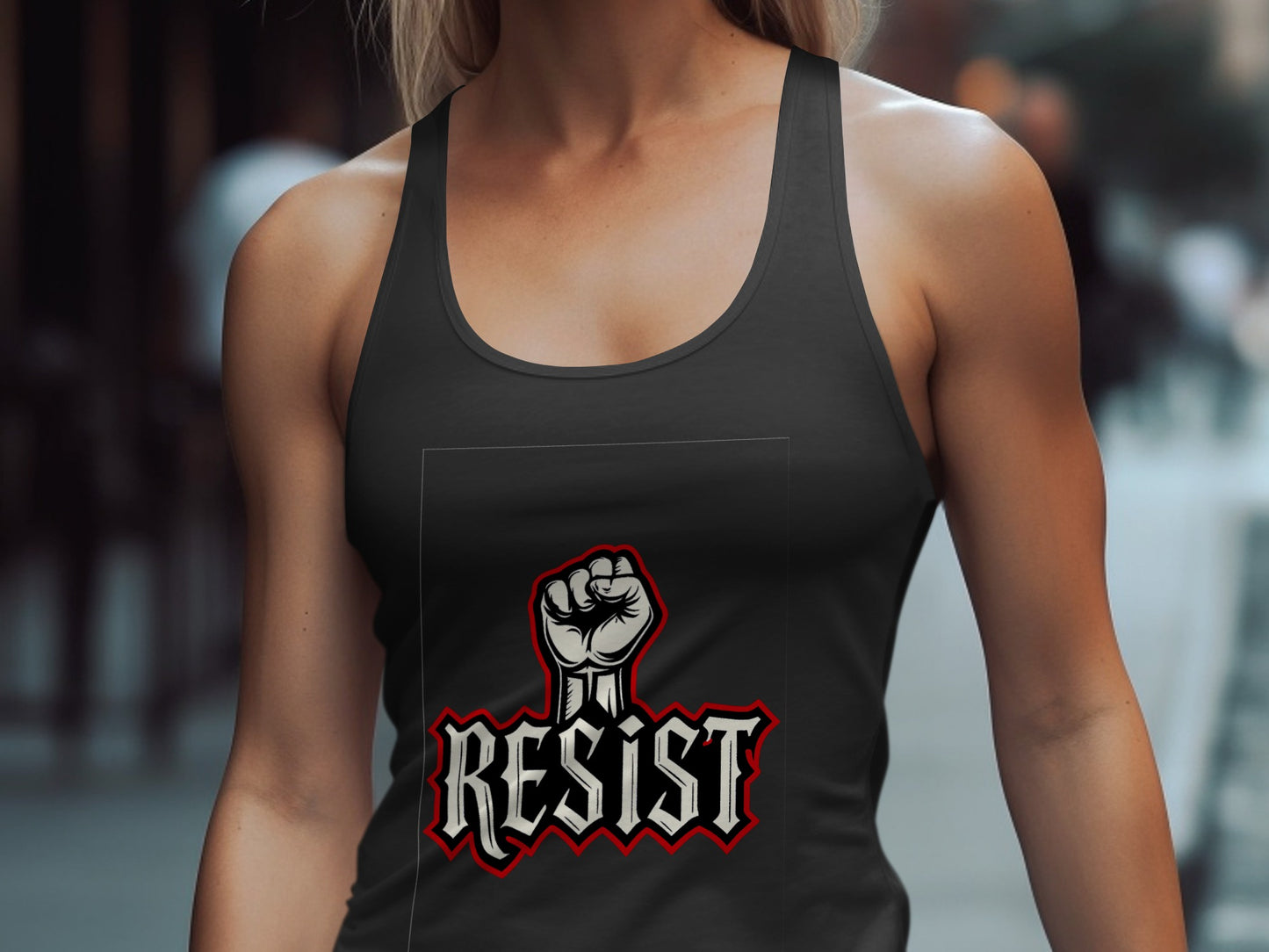 Empower Your Voice with RESIST Graphic Tank Top Product