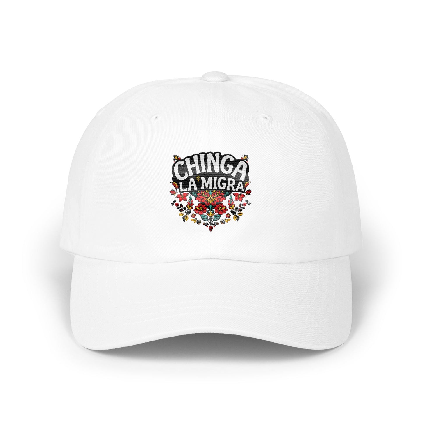 Chinga La Migra Embroidered Cotton Cap product type