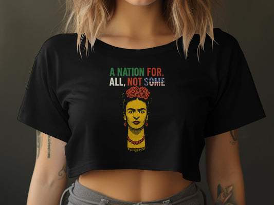 A Nation For All Not Some Graphic Crop Top product type