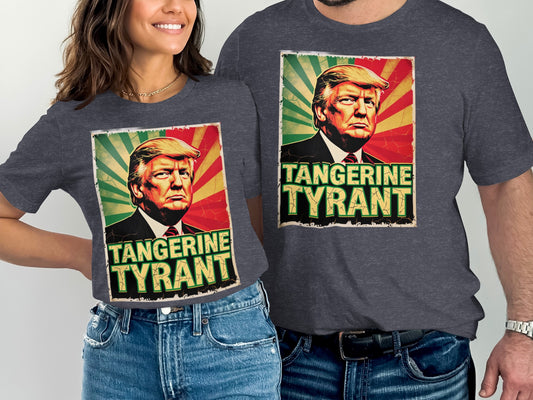 Tangerine Tyrant Colorful Graphic T-shirt product