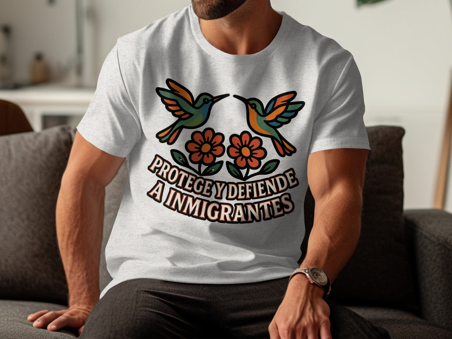 Protege y Defiende A Inmigrantes Graphic T-Shirt product type