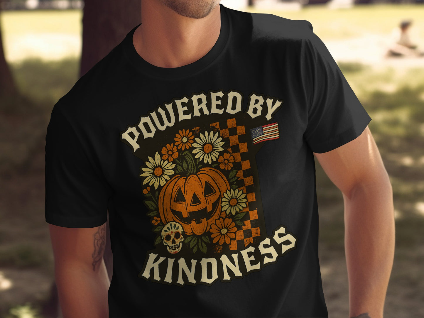 Powered By Kindness Halloween Themed T-shirt product