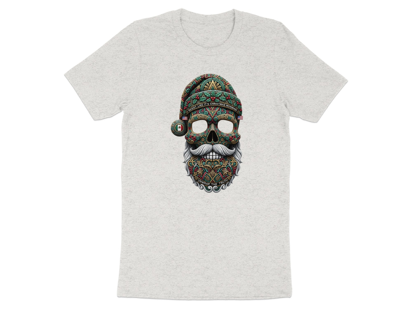 Santa Skull Graphic Short Sleeve T-Shirt