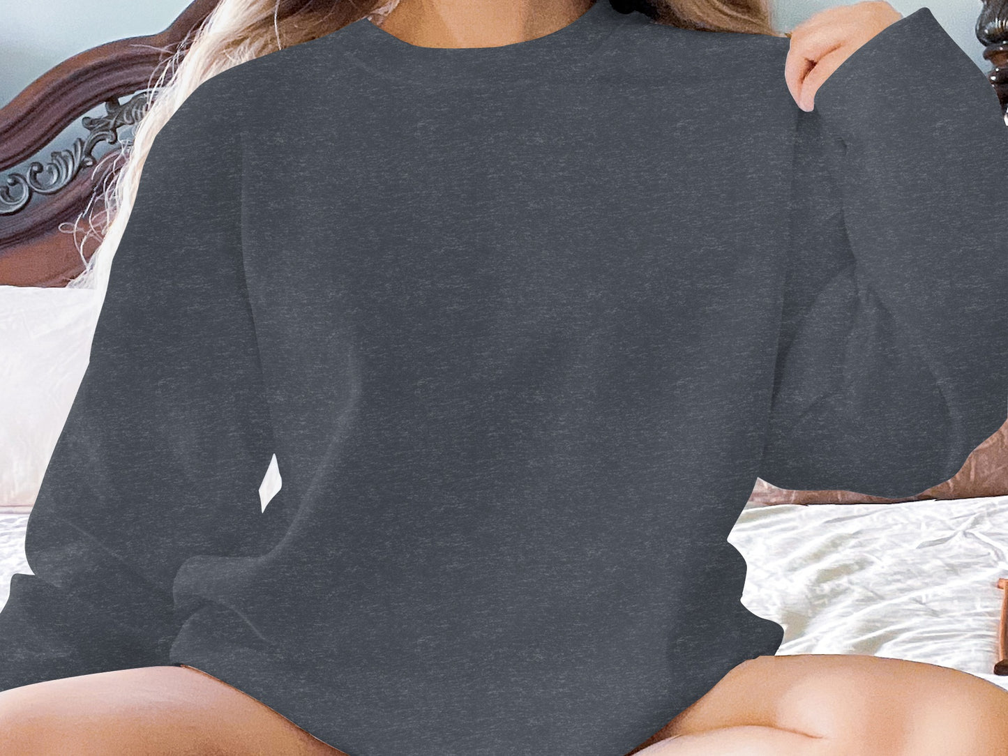 Cozy Oversized Long Sleeve Dark Gray Shirt product