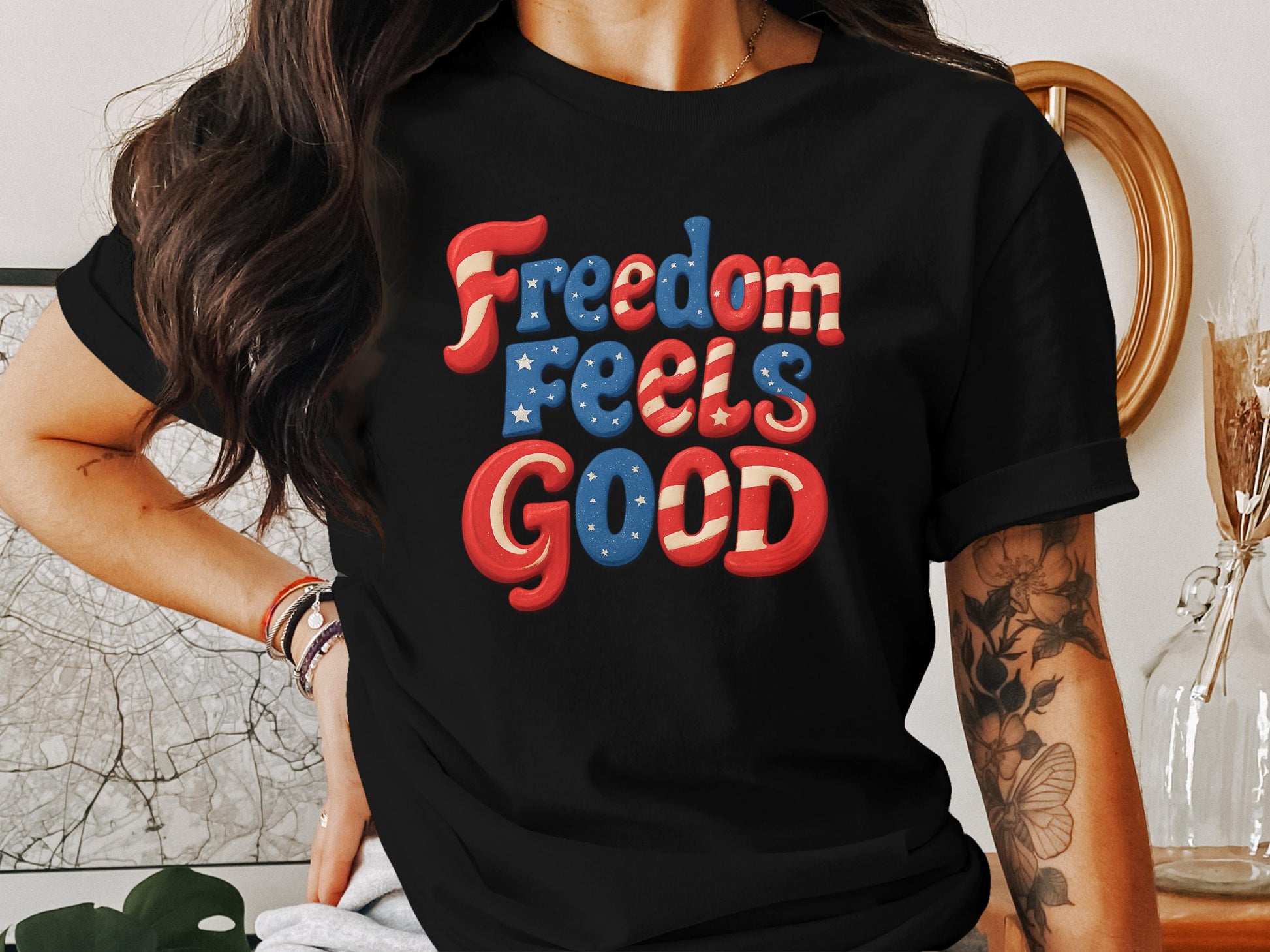 Freedom Feels Good Statement T-Shirt product type