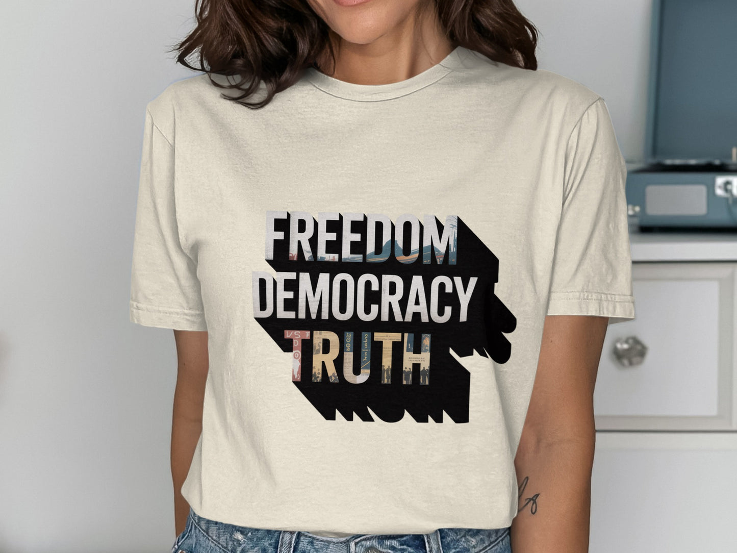 Freedom Democracy Truth T-Shirt product