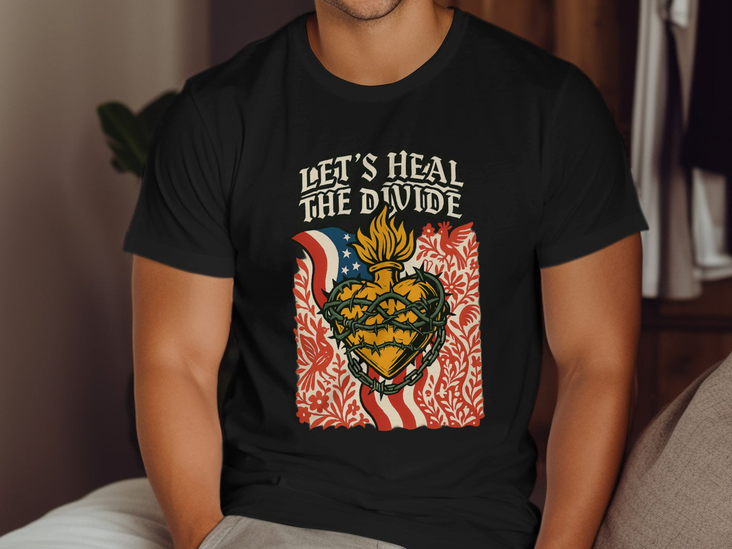Let's Heal The Divide Bold Graphic T-Shirt Product