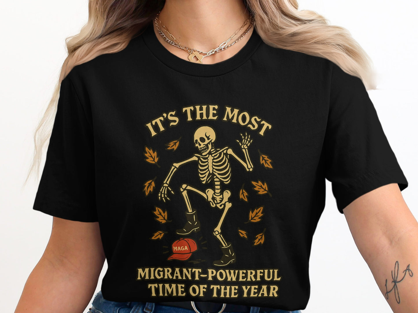 Halloween Skeleton Graphic Women's T-Shirt product type