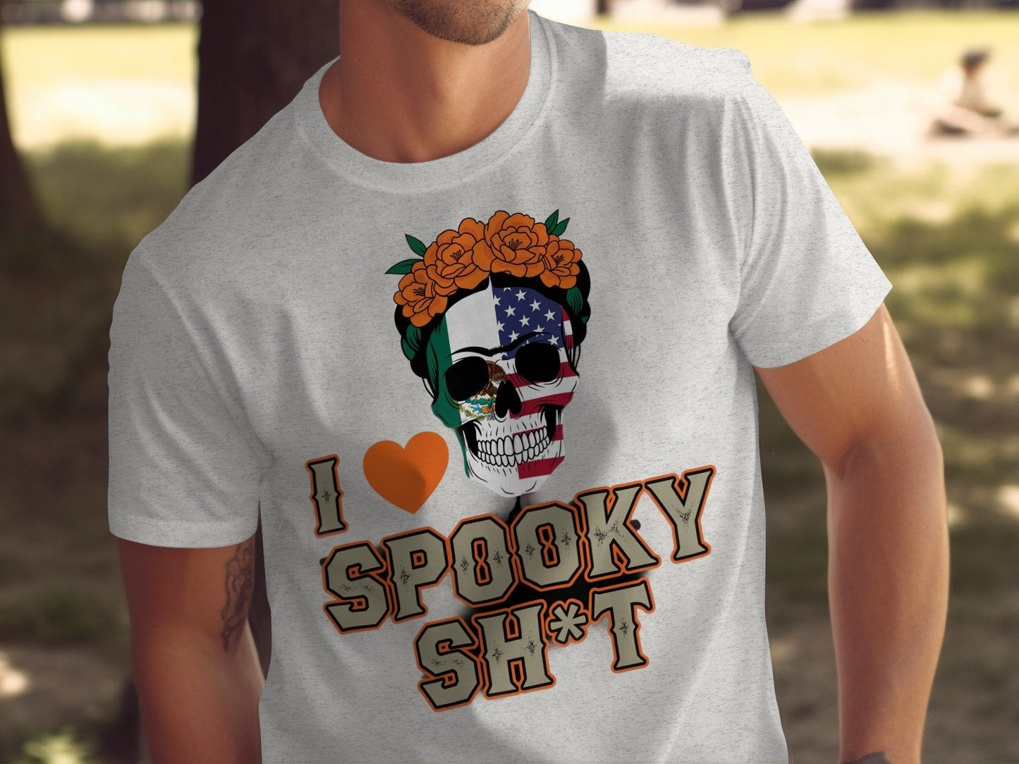 I Love Spooky Halloween Skull T-shirt product