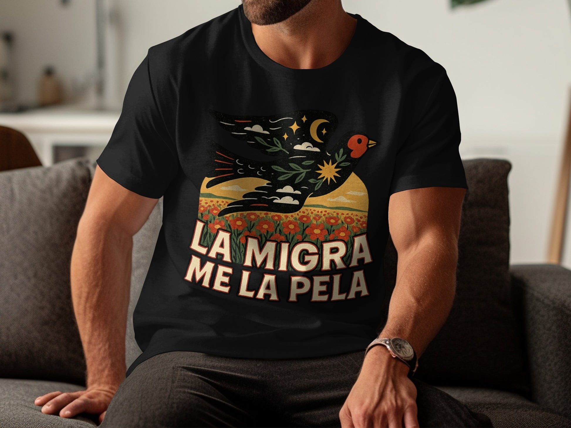 La Migra Me La Pela Graphic T-Shirt product