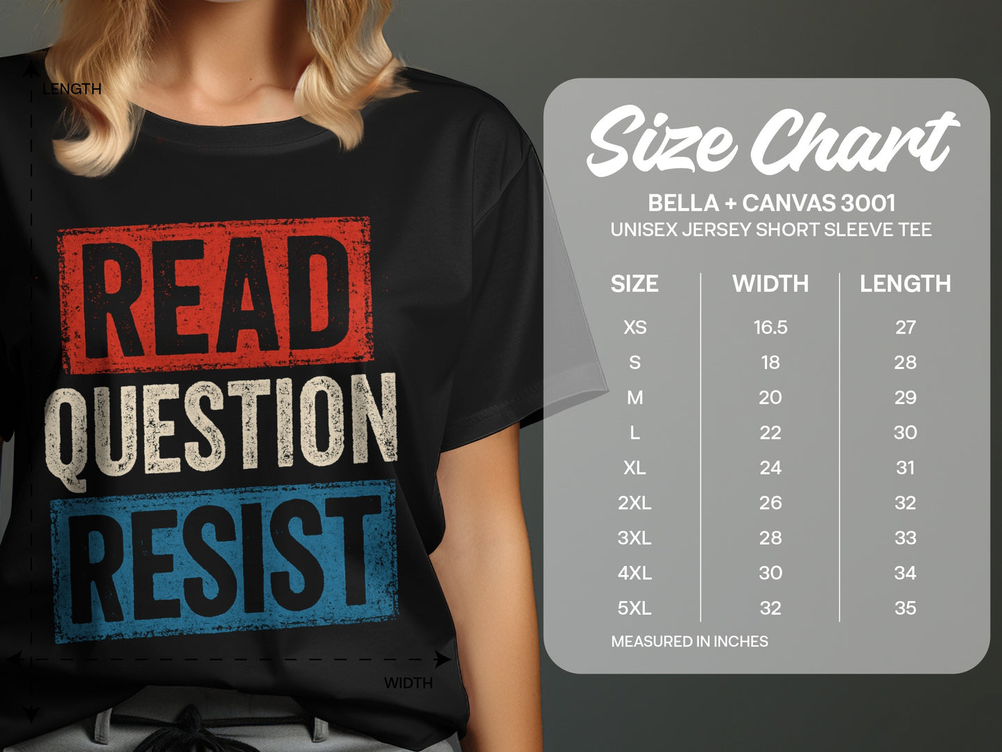 Read Question Resist Graphic Tee Shirt product