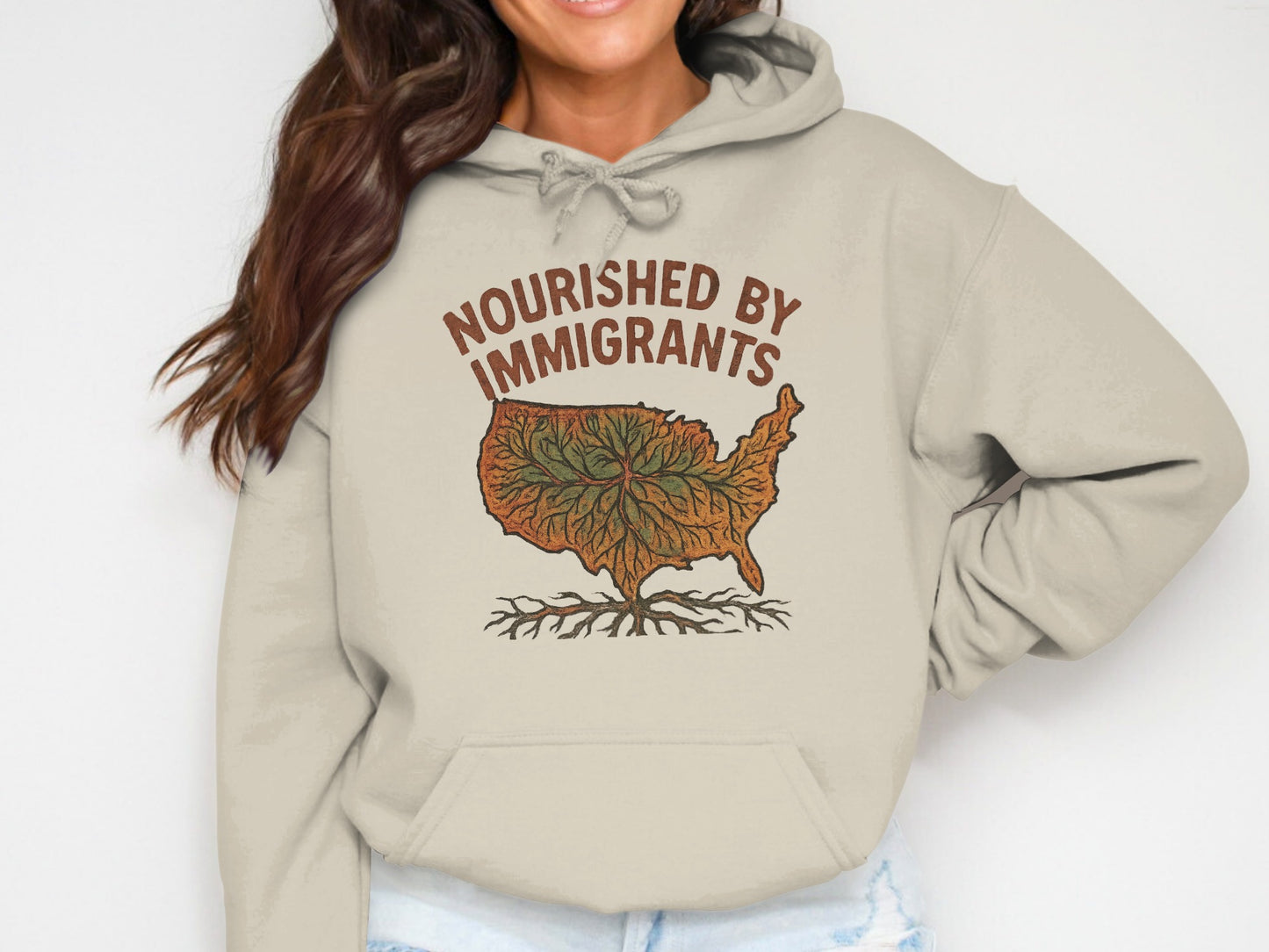 Nourished By Immigrants Hooded Sweatshirt product type