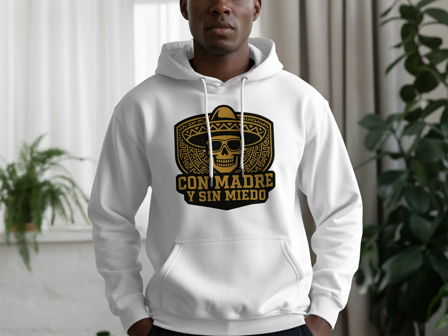 Con Madre Y Sin Miedo Hooded Sweatshirt product type