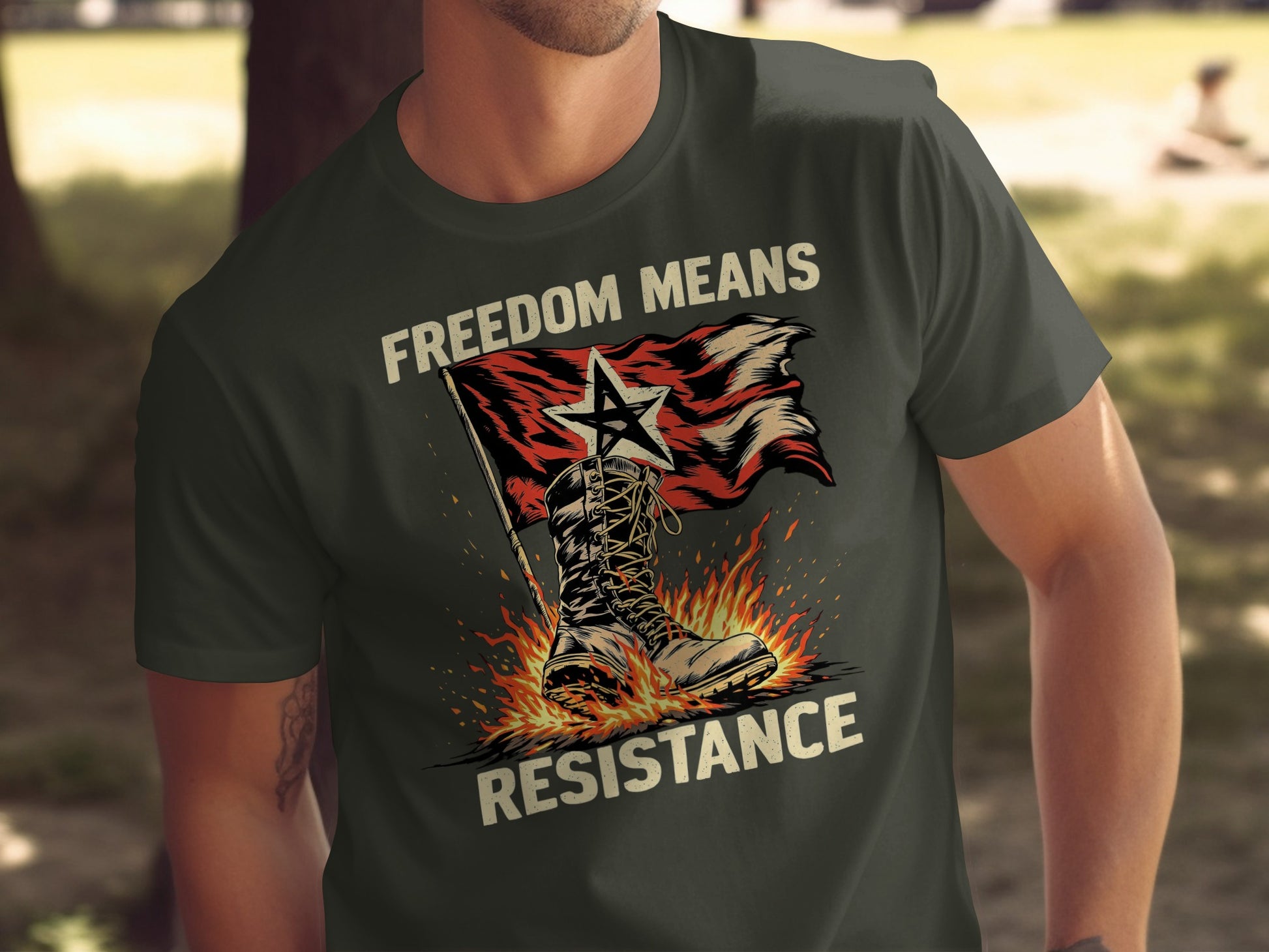 Freedom Means Resistance Graphic T-shirt