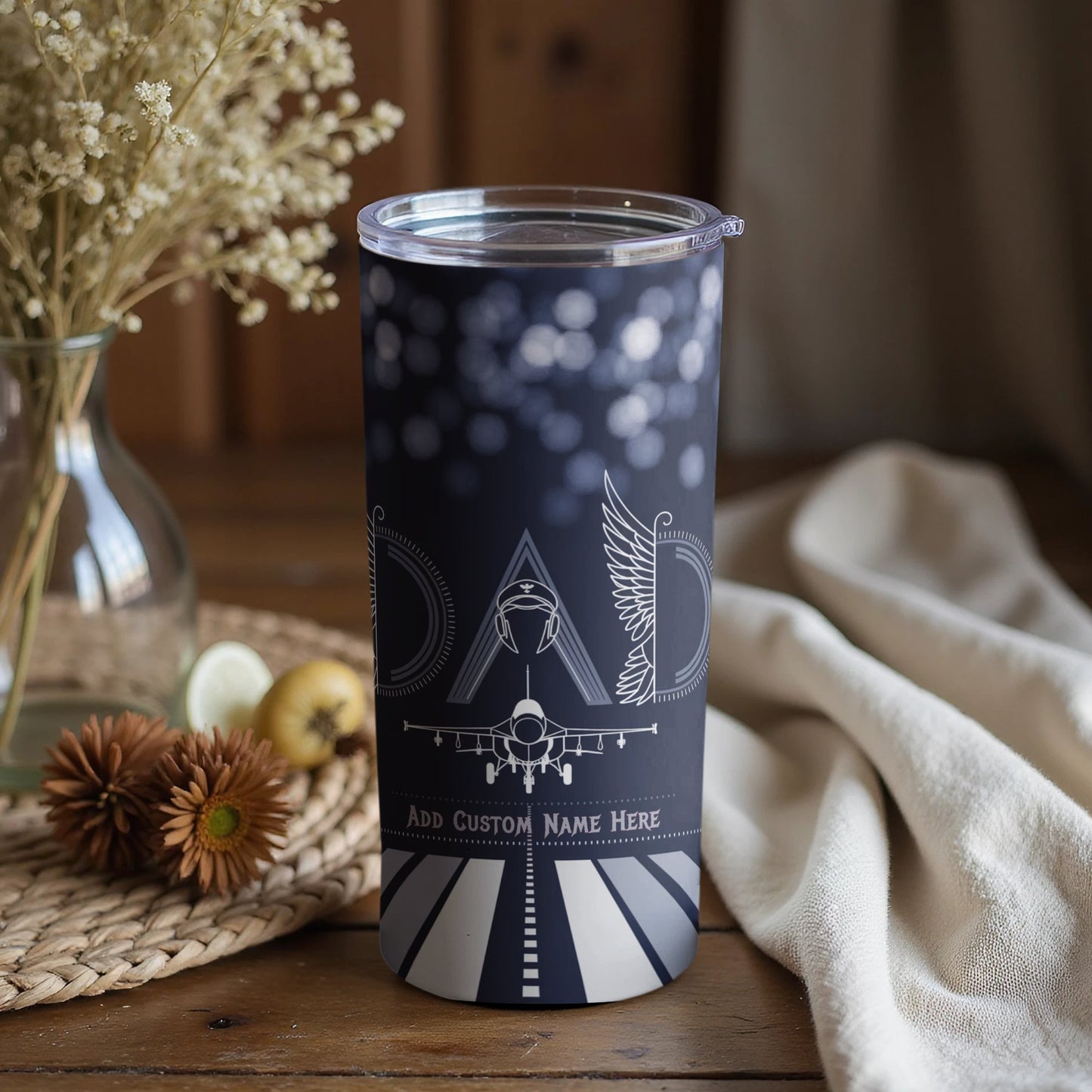 Personalized Dad Themed Tumbler Gift product