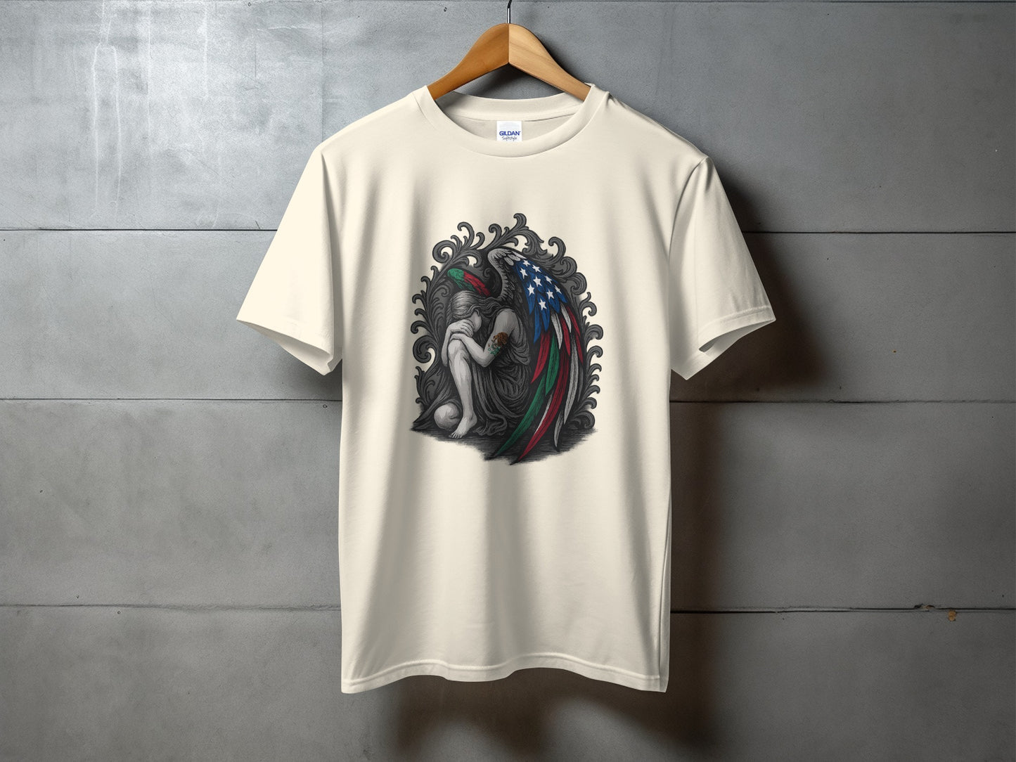 Patriotic Winged Woman Artwork T-Shirt product