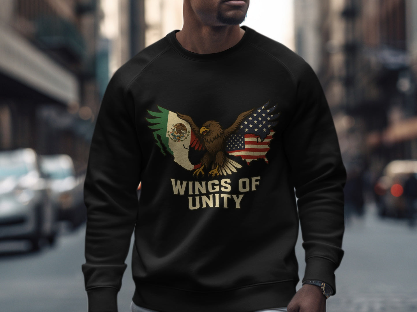 Wings of Unity USA Mexico Eagle Sweatshirt product