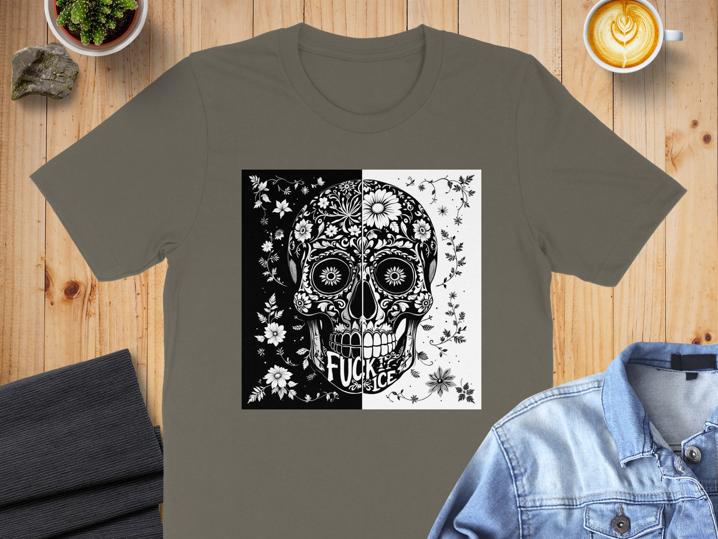 Skull Art Design Unique Graphic Tee Shirt product type