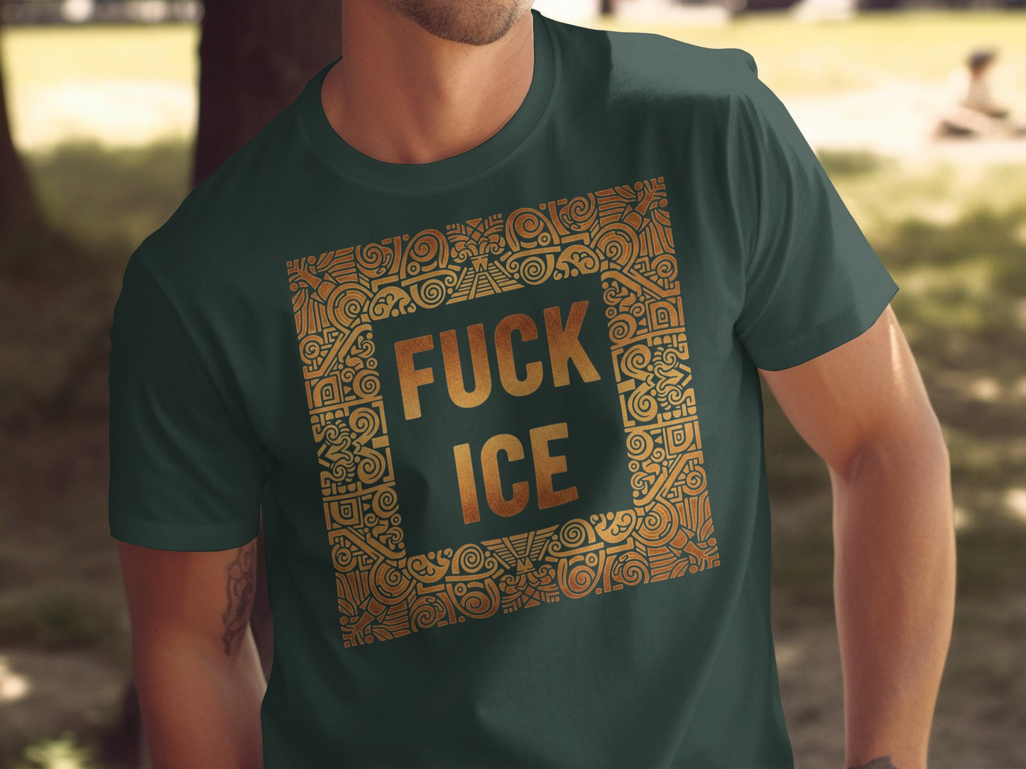 Fuck Ice Statement Graphic Design Shirt product