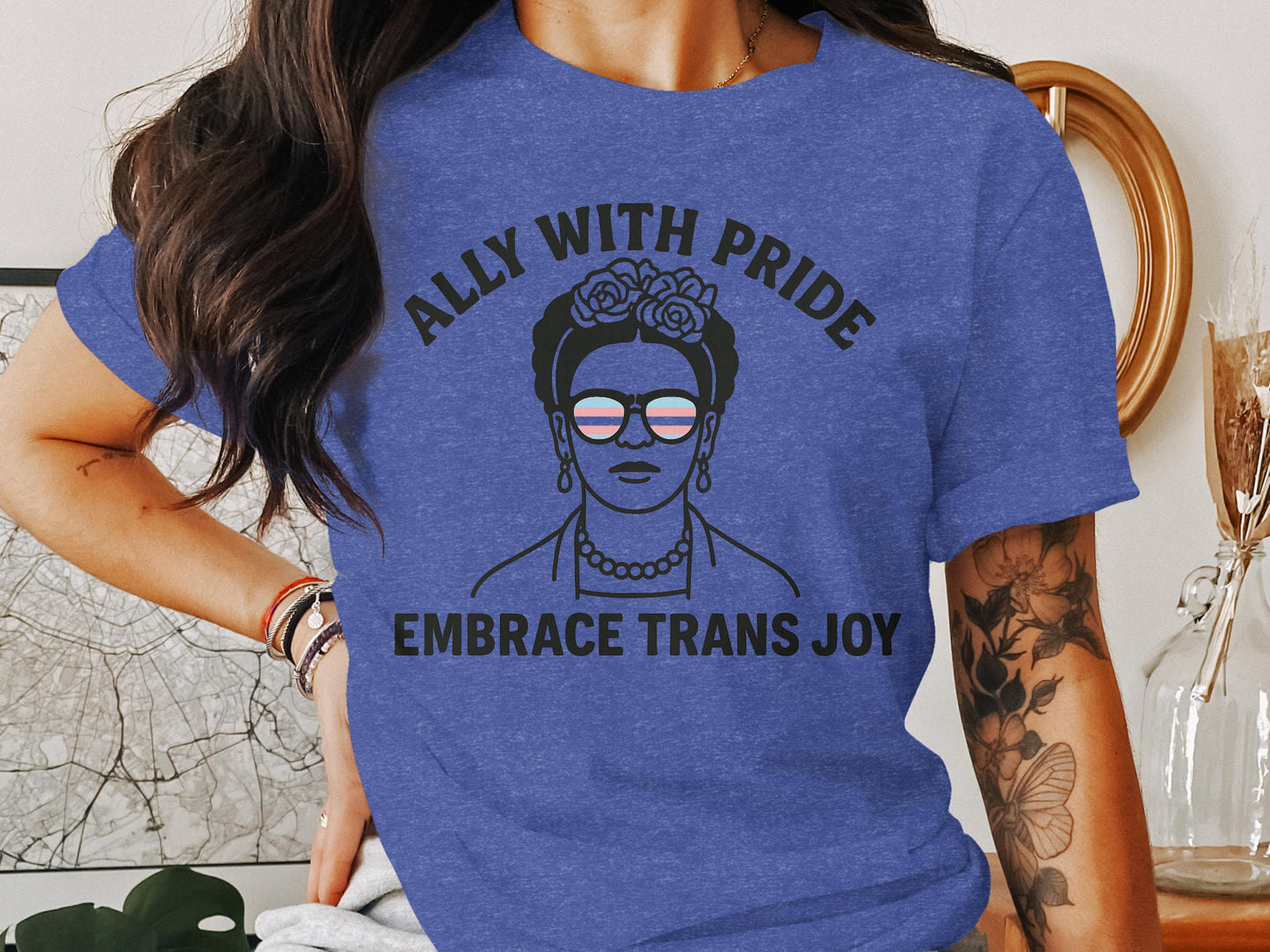 Ally With Pride Embrace Trans Joy Graphic Tee product