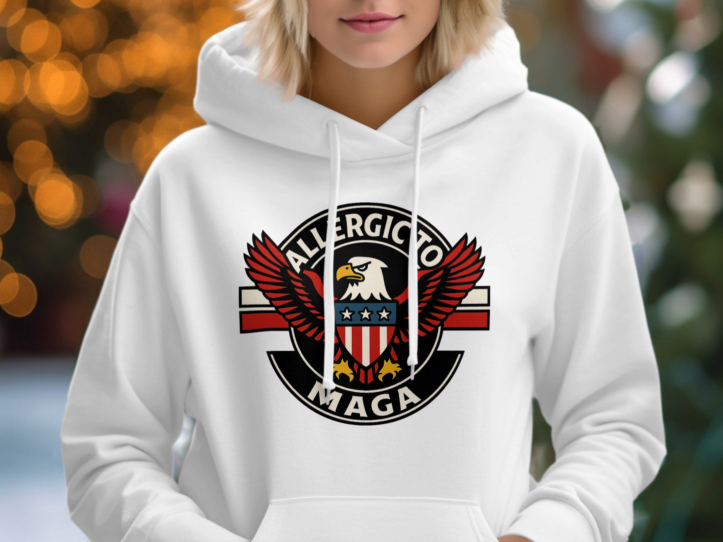 Allergico Maga Eagle Design Printed Hoodie product type