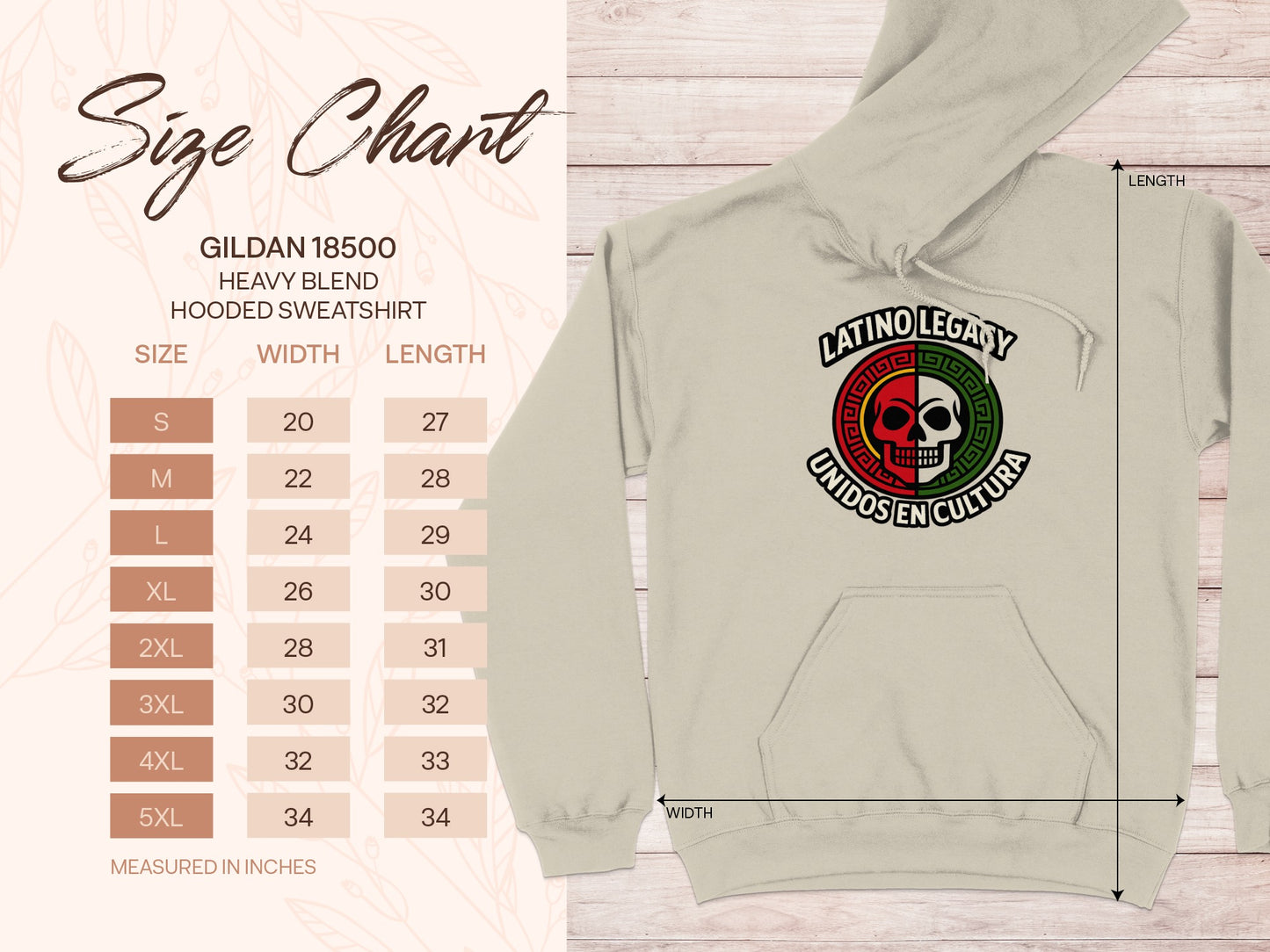Latino Legacy Unidos En Cultura Hooded Sweatshirt product type