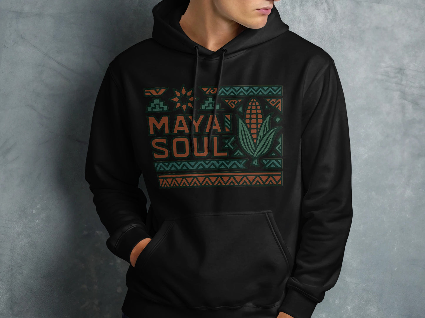 Mayan Soul Design Hoodie Trendy Graphic product type
