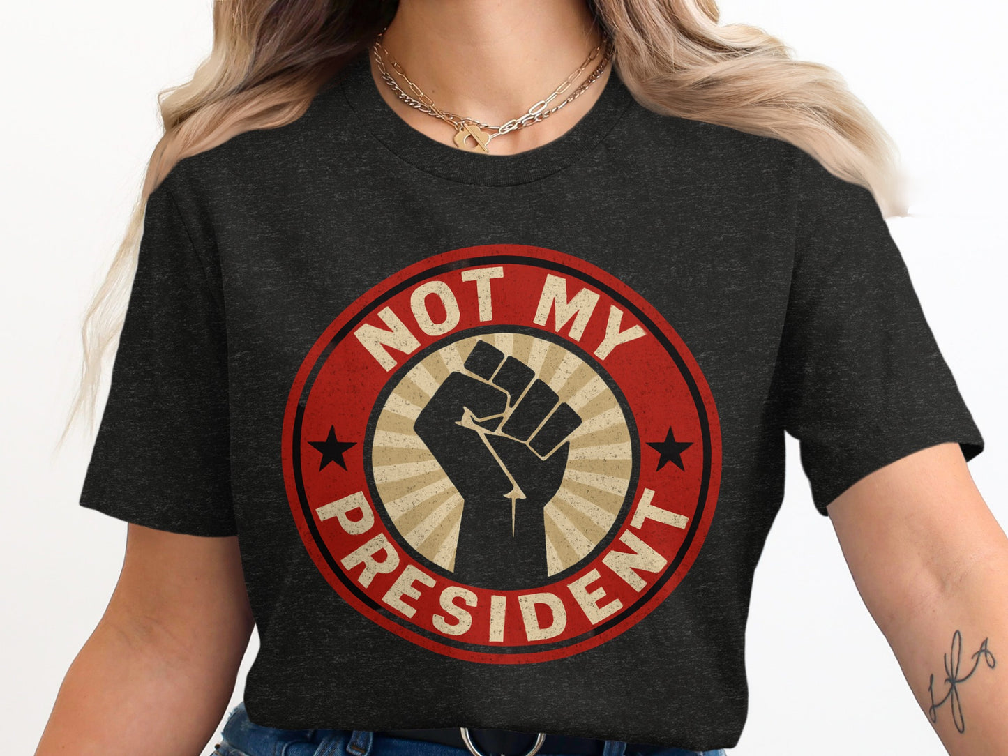 Not My President Graphic Tee Patriotic Shirt product