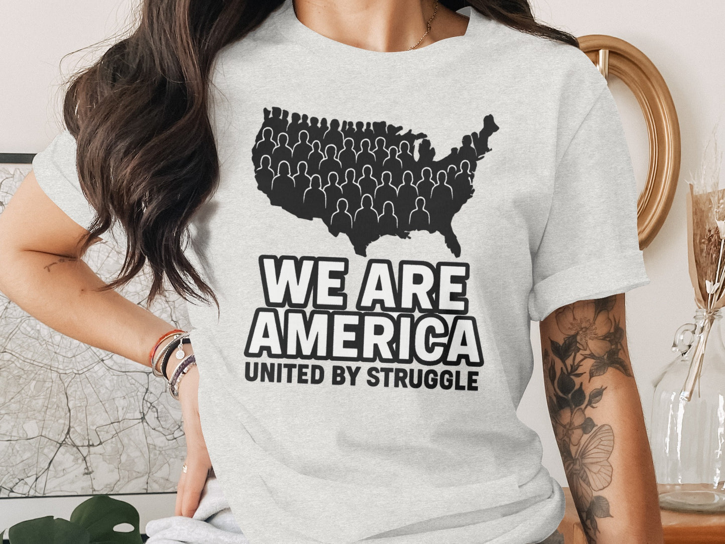 We Are America United By Struggle Statement Shirt product type