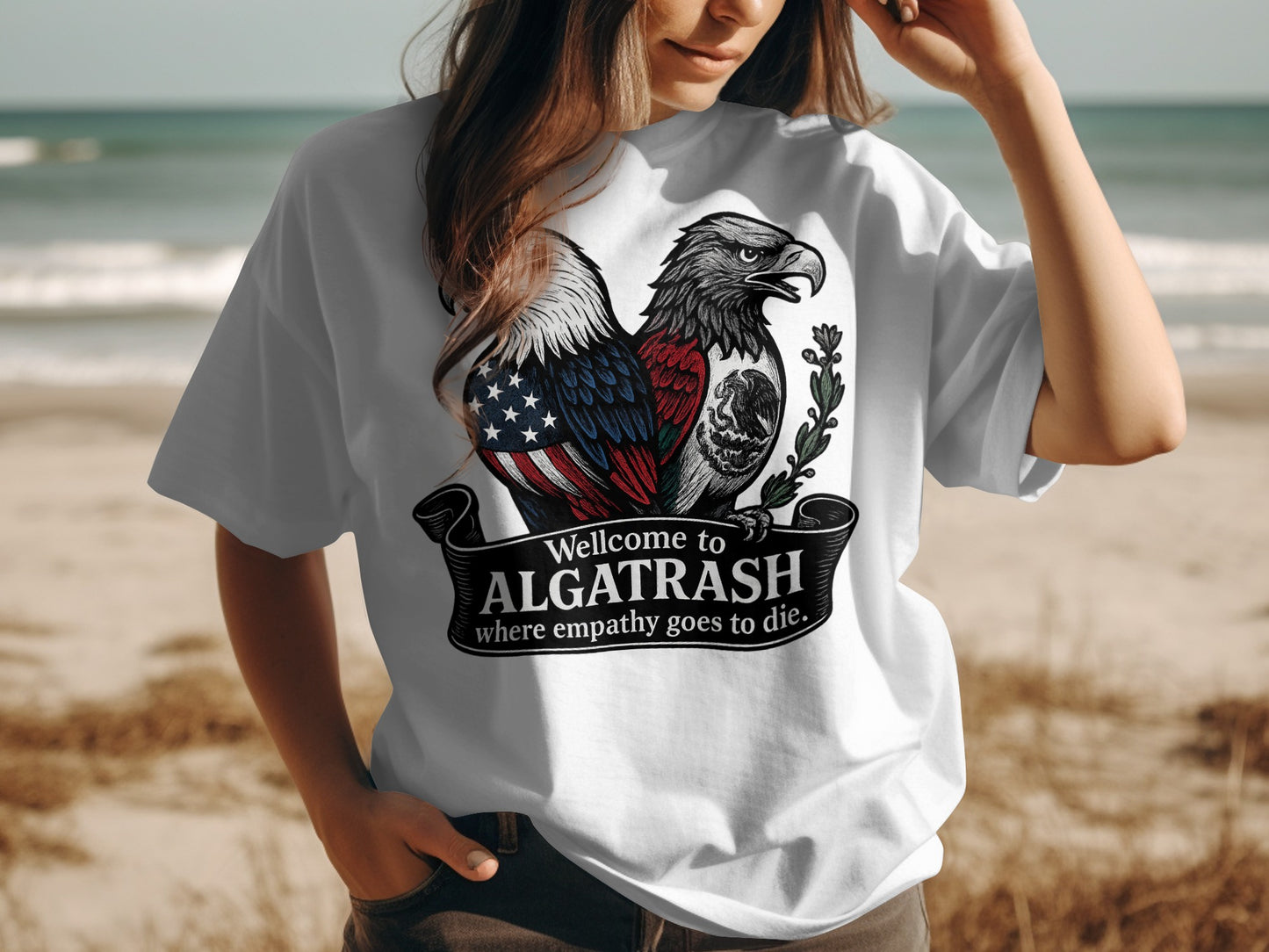 Welcome to Algatrash Eagle Graphic Shirt product