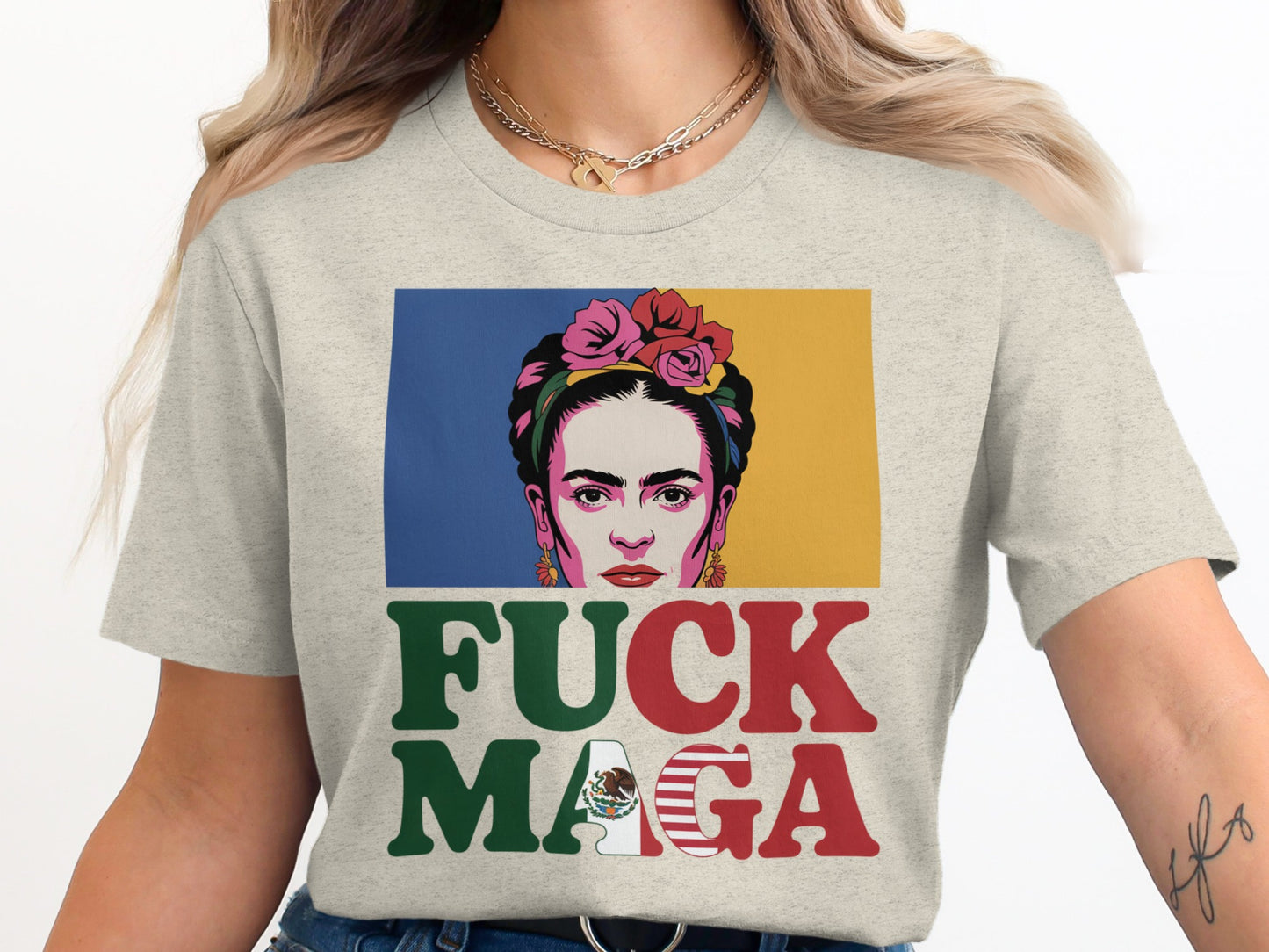 Colorful Fuck Maga Graphic Tee product