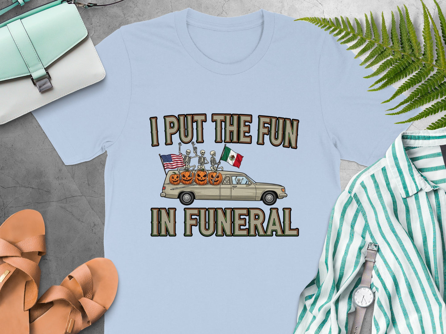 I Put the Fun in Funeral Graphic Tee product