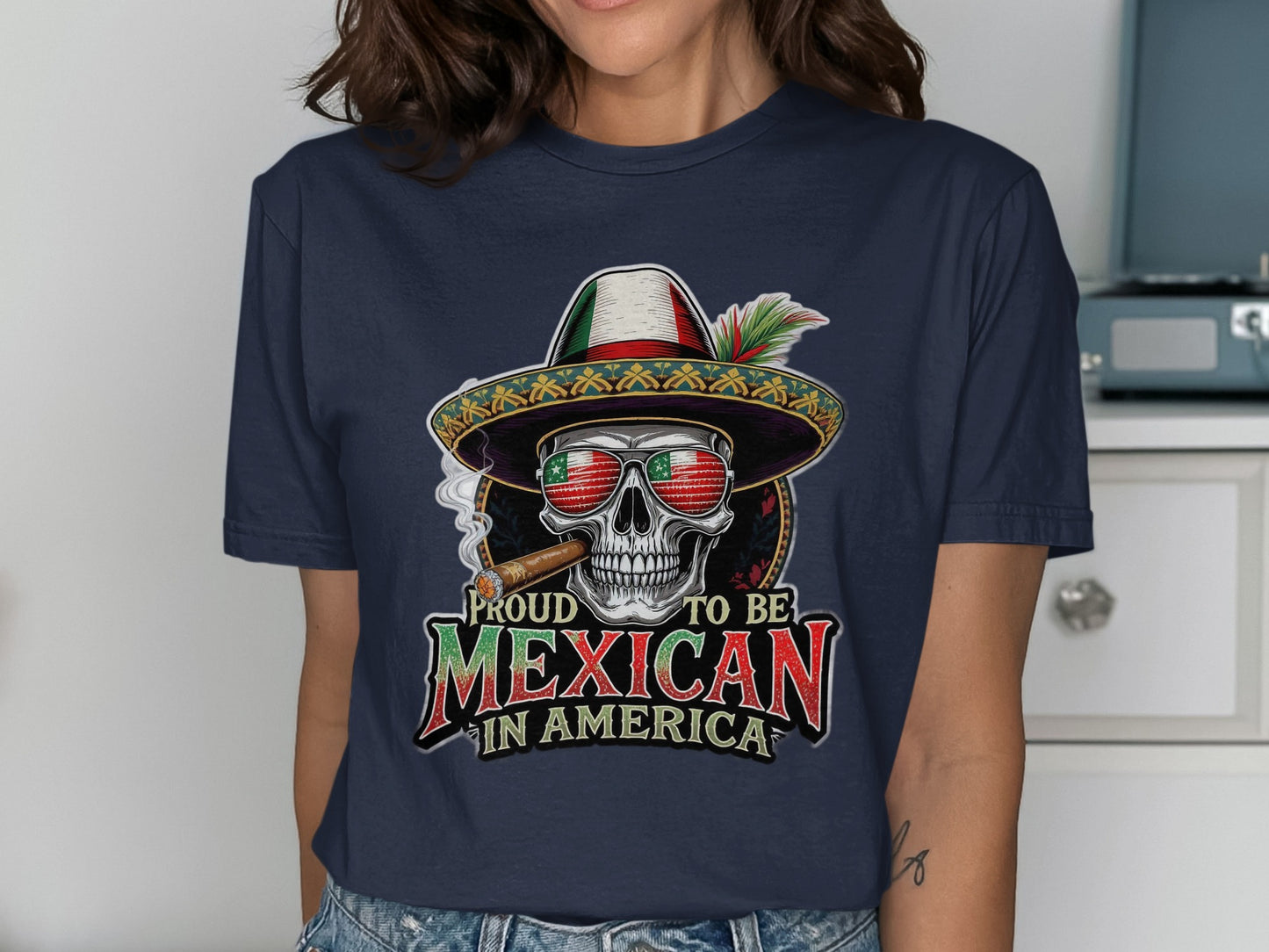 Proud to Be Mexican in America Graphic T-shirt product