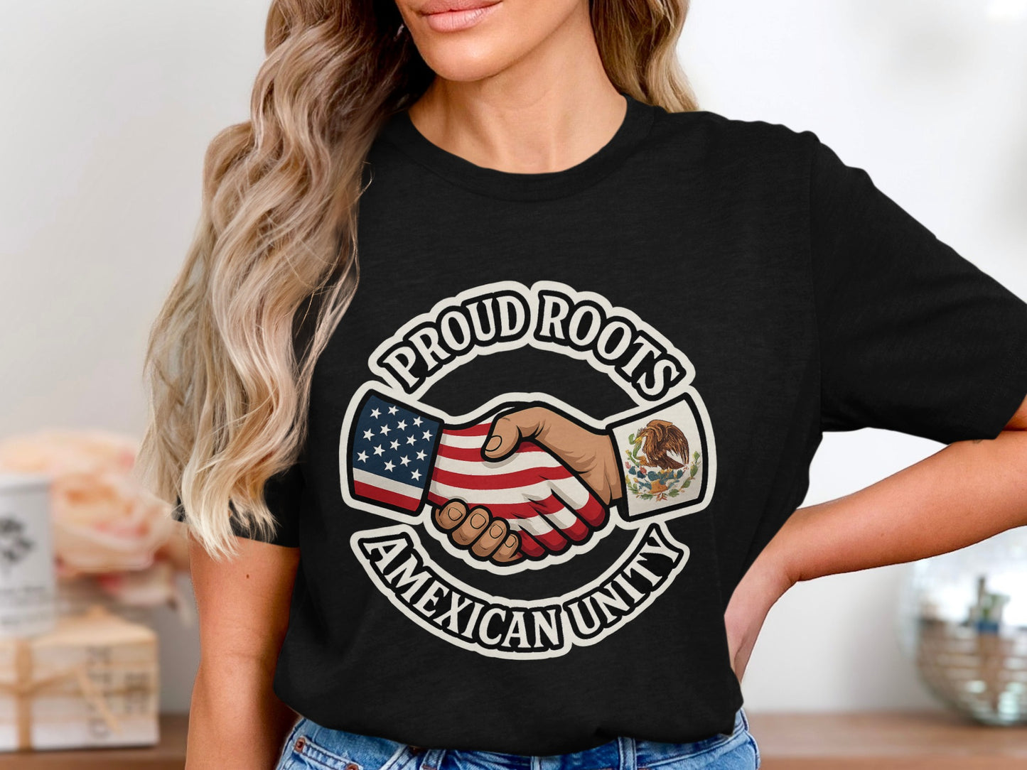 Proud Roots American Mexican Unity Graphic Tee product