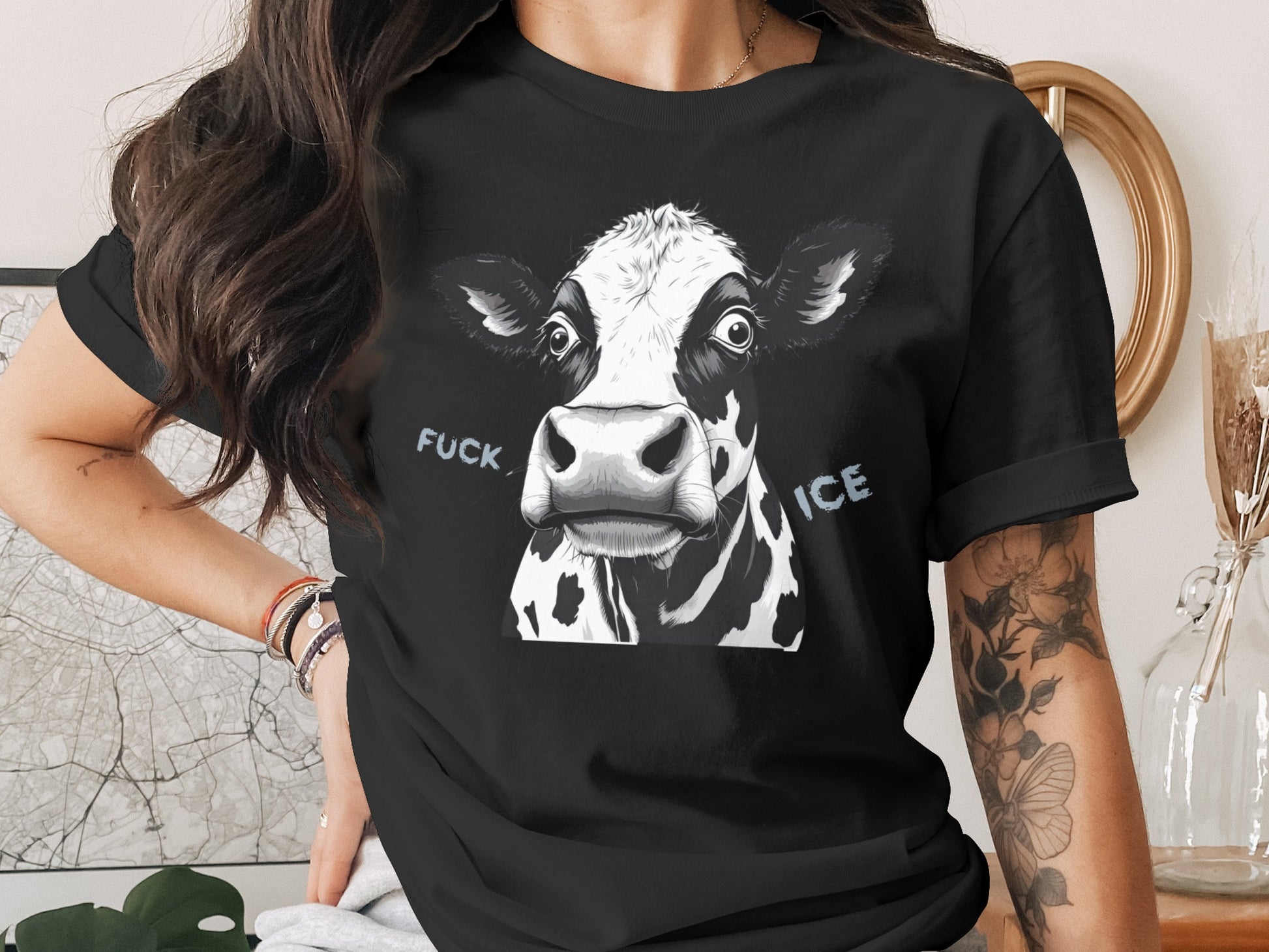 Funny Cow T-Shirt with Unique Ice Product Type