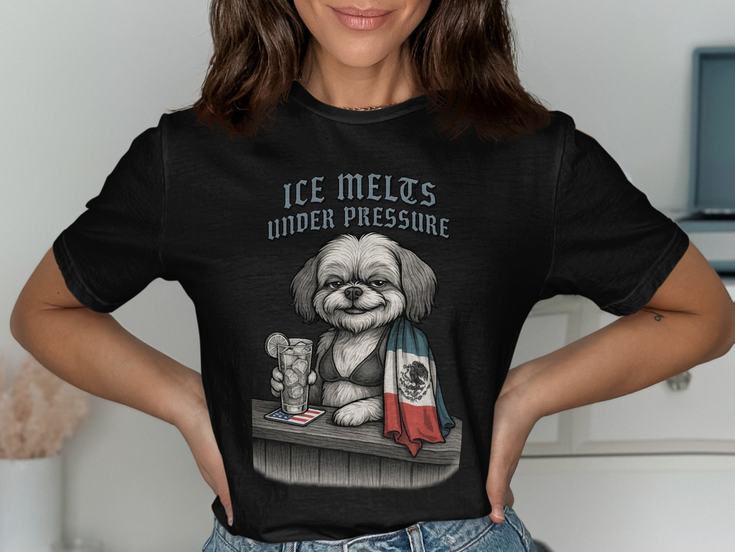Ice Melts Under Pressure Dog Graphic T-Shirt product type