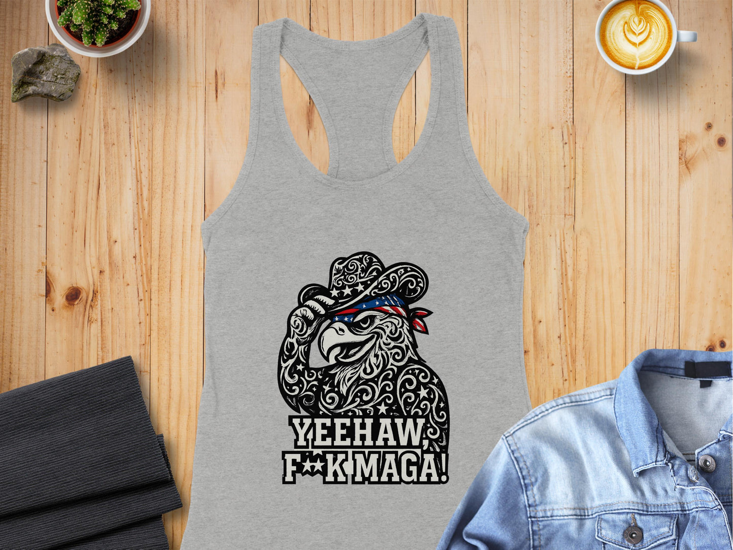 Yeehaw F**k Maga Graphic Design Tank Top product