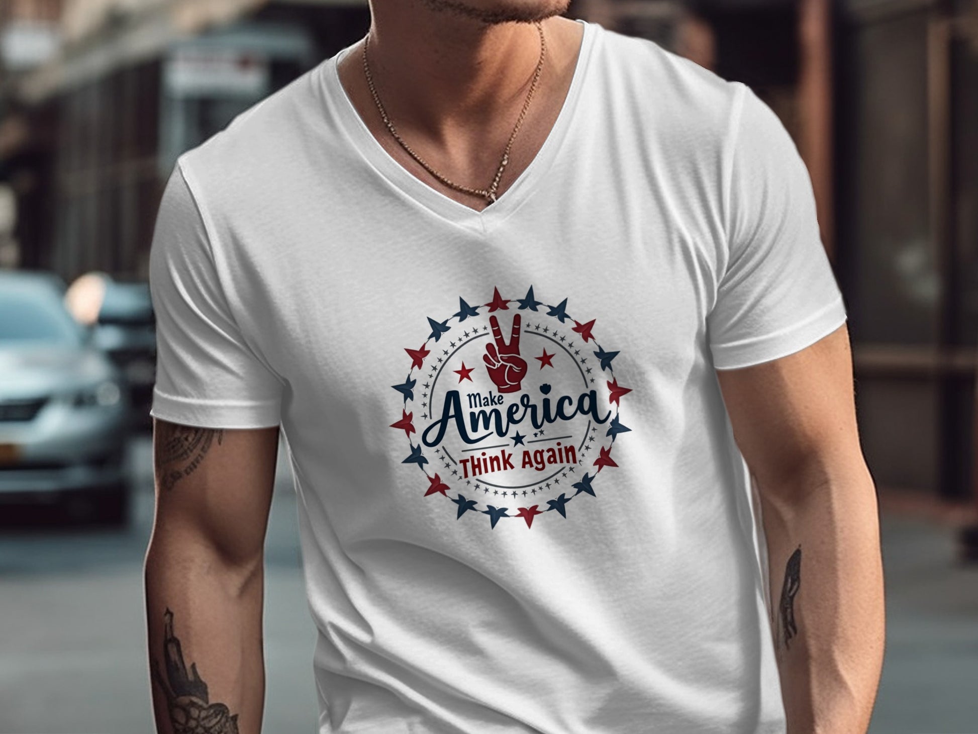 Make America Think Again Graphic Tee product type
