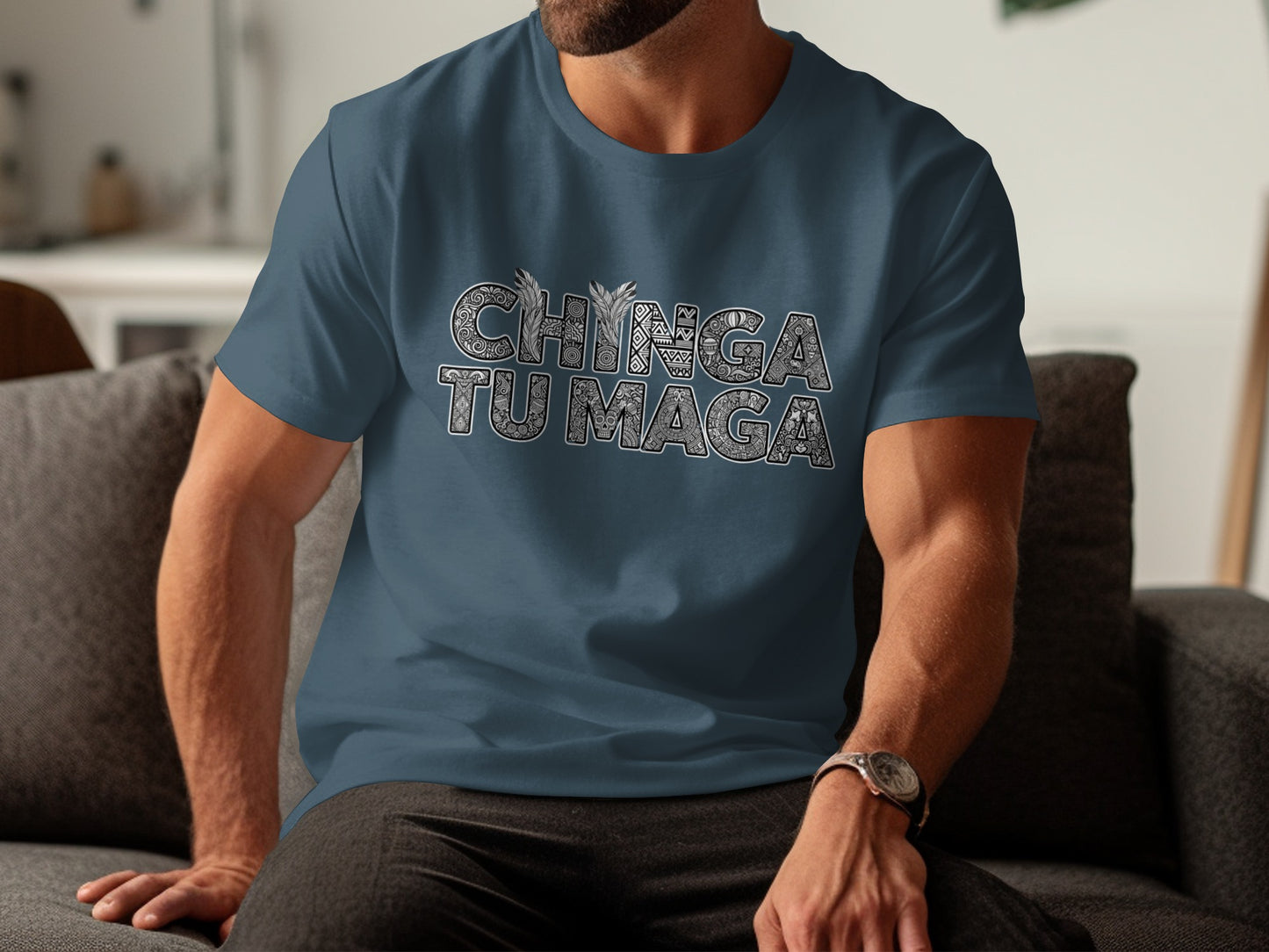 Chinga Tu Maga Graphic Printed T-Shirt product